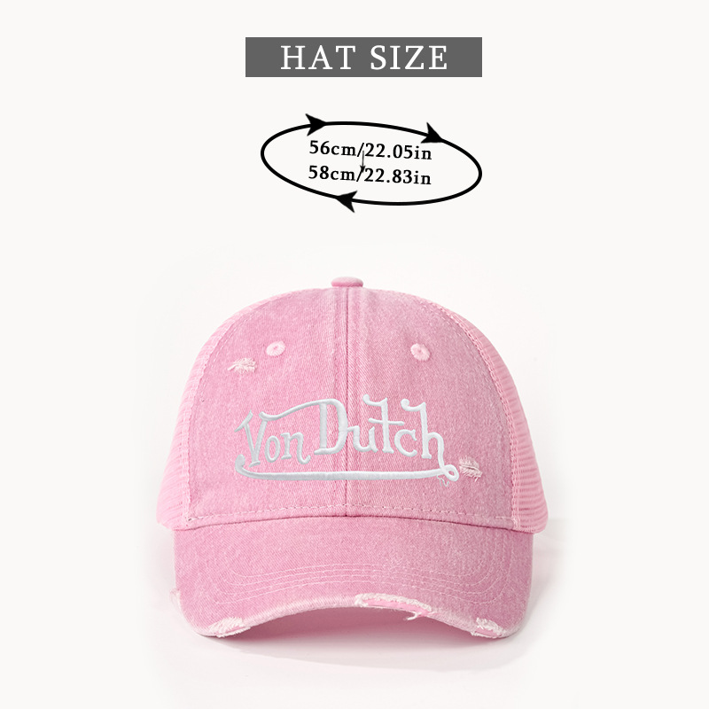 Embroidered Ripped Baseball Cap