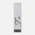 Elegant Letter Print Long Tassel Scarf Soft Warm Shawl Winter Neck Wrap for Men Women - 51309267