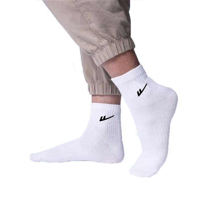 40192080-NK Mid-length Terry Cushion sports cotton socks 3 pairs for Athletic Running