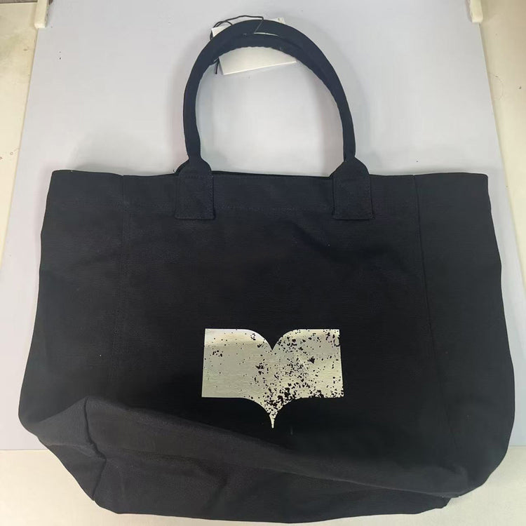 Women Graphic Print Canvas Tote Bag Large Capacity Casual Shopping Shoulder Handbag - 51211477