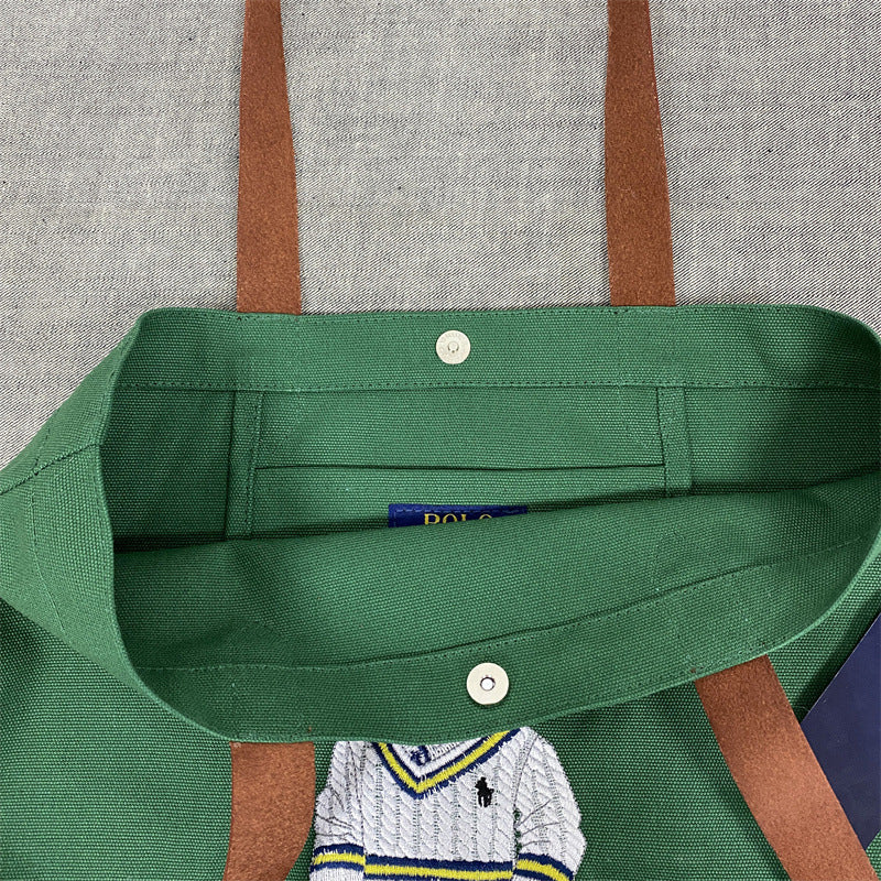 RL Bear Twill Shopper Tote