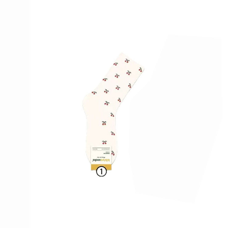 40280183 Korean socks women kikiyasocks autumn new cherry girls  socks