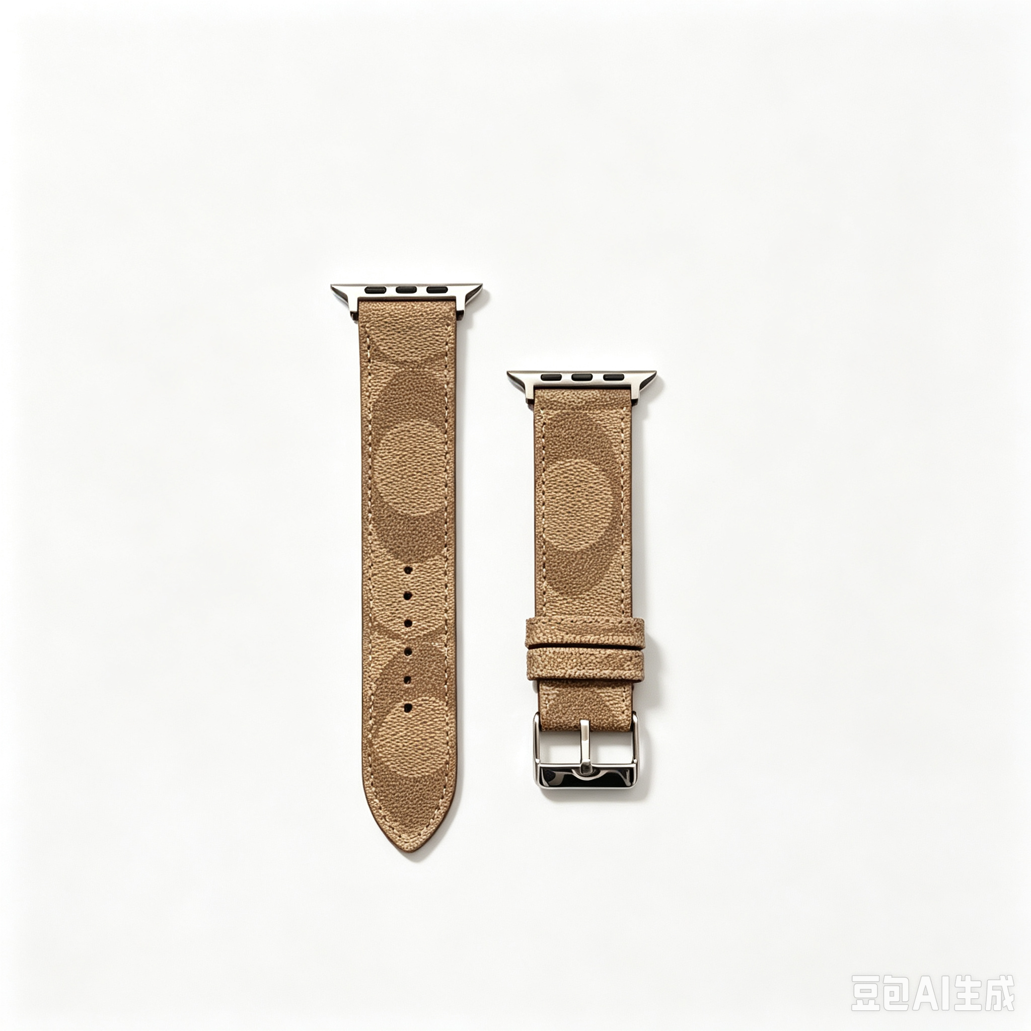 51194305 Luxury Pattern Leather Watch Band Replacement Strap For Apple Watch Series