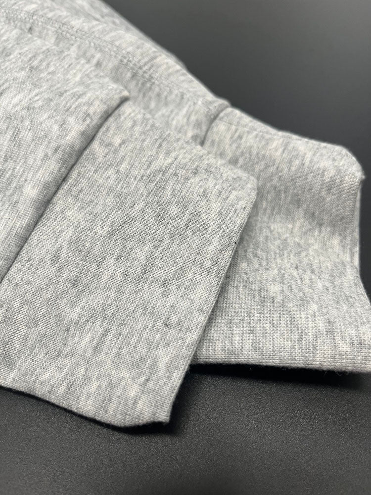 Heather Grey Tracksuit for Men | Full Zip Hooded Jacket