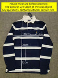 RL Pony Striped Lapel Polo Shirt