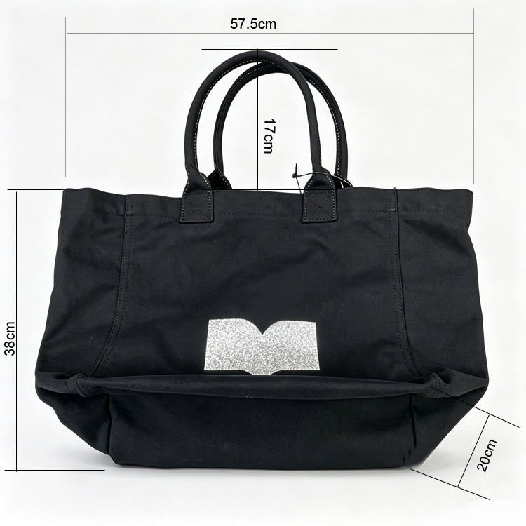 51211477 Women Graphic Print Canvas Tote Bag Large Capacity Casual Shopping Shoulder Handbag