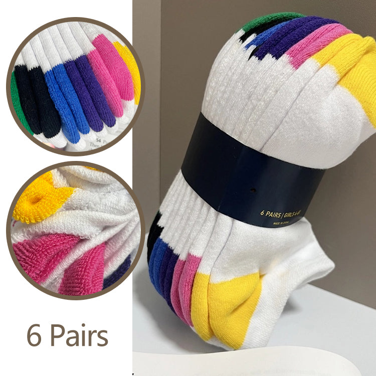 40309937 For Kid macaron-colored cotton socks(6 pairs)
