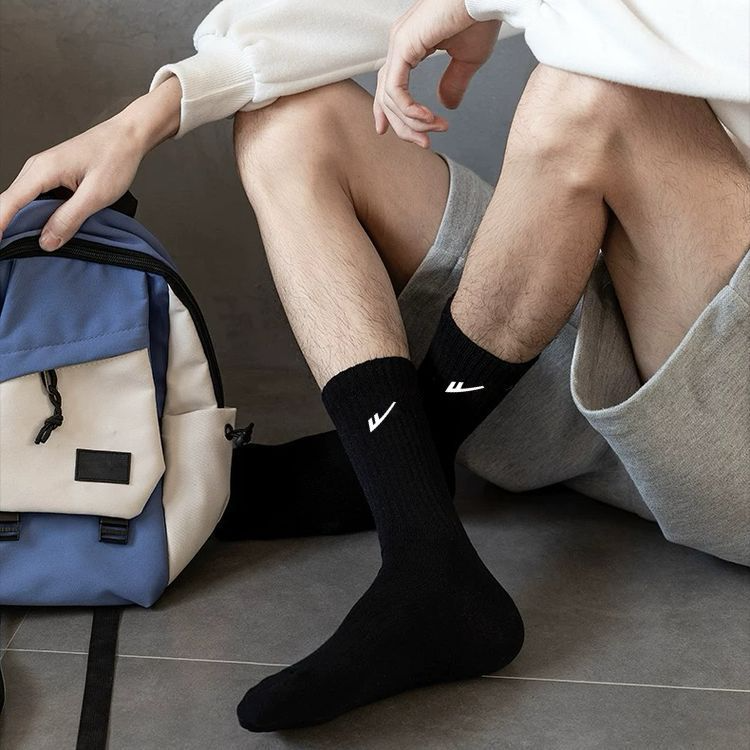 40489331 NK thigh- stockings sports cotton socks 5 pairs with box