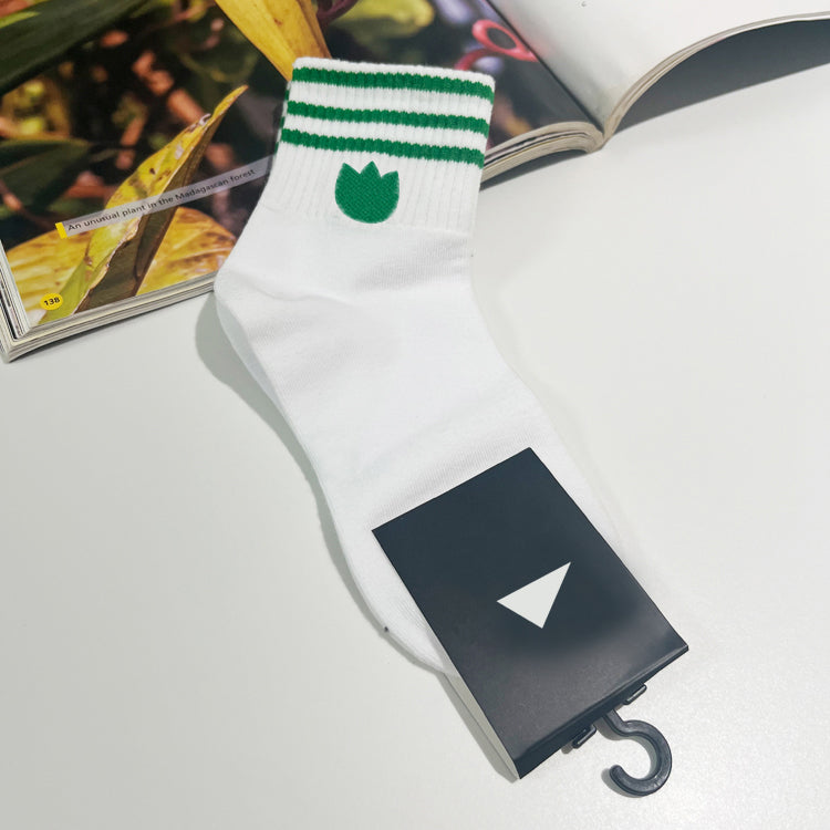 KID 3 PAIRS cotton mid-calf socks, sweat-absorbent