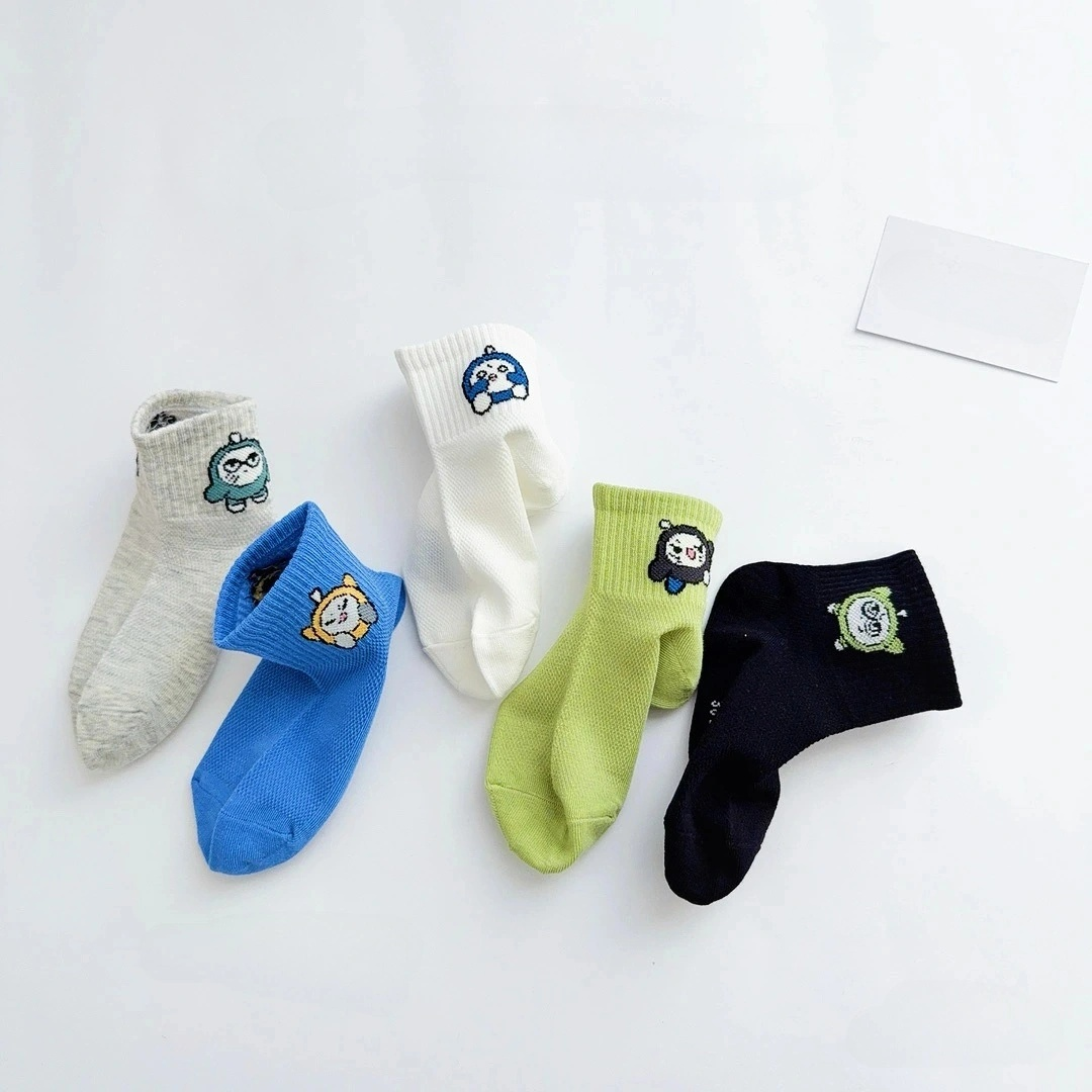 Children's  spring and summer new fishnet socks cotton
