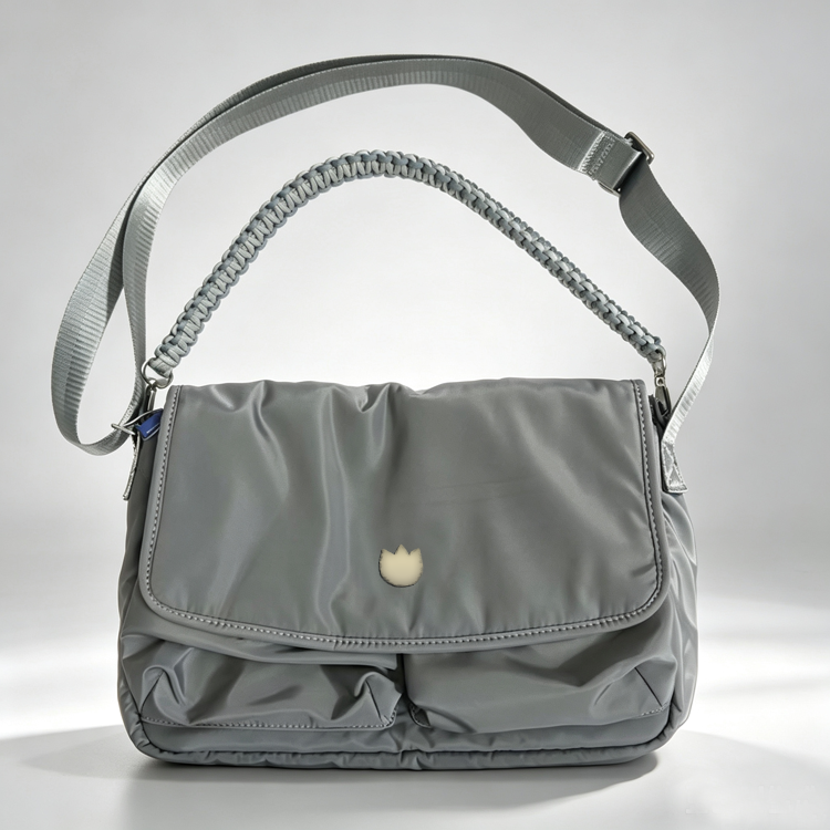 Women Nylon Shoulder Crossbody Bag, Casual Flap Messenger Bag Multiple Colors - 51290617