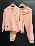 Bear 2025 new autumn children's cardigan sweatshirt suit