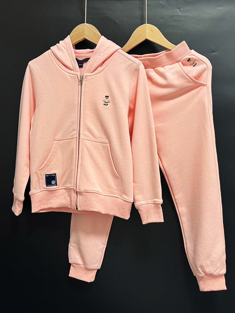 Bear 2025 new autumn children's cardigan sweatshirt suit