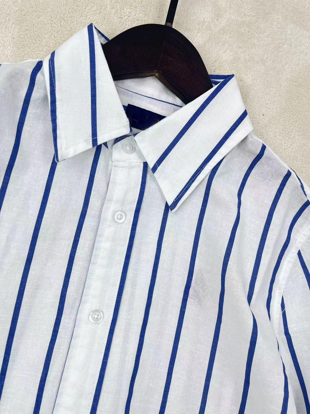 39513831 RL Stripe Long Sleeve Linen Shirt