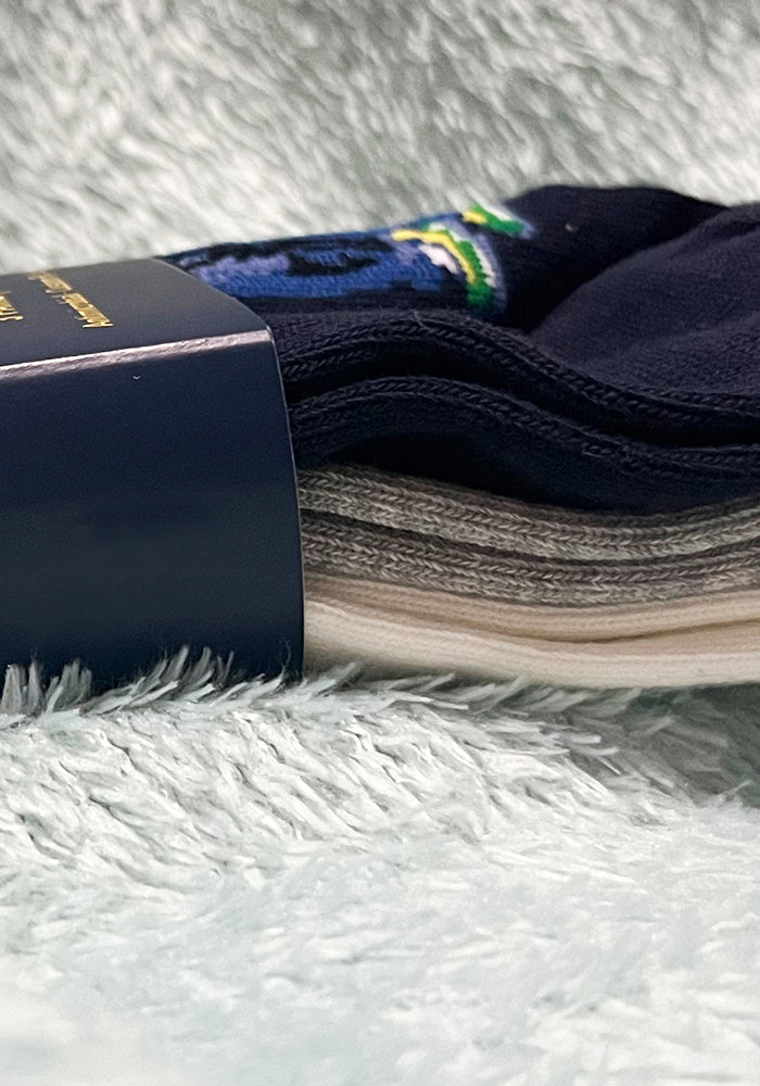 40051829 RL Bear-Casual  Socks 3 Pairs