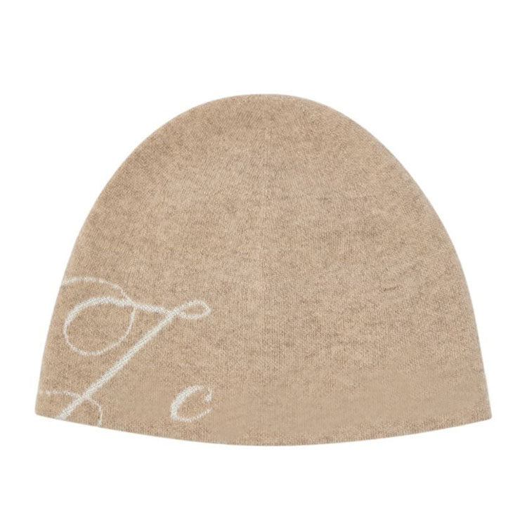 Jacquemus Logo Close Fitting Knit Beanie Soft Warm Skull Cap Winter Hat for Men Women - 51307473