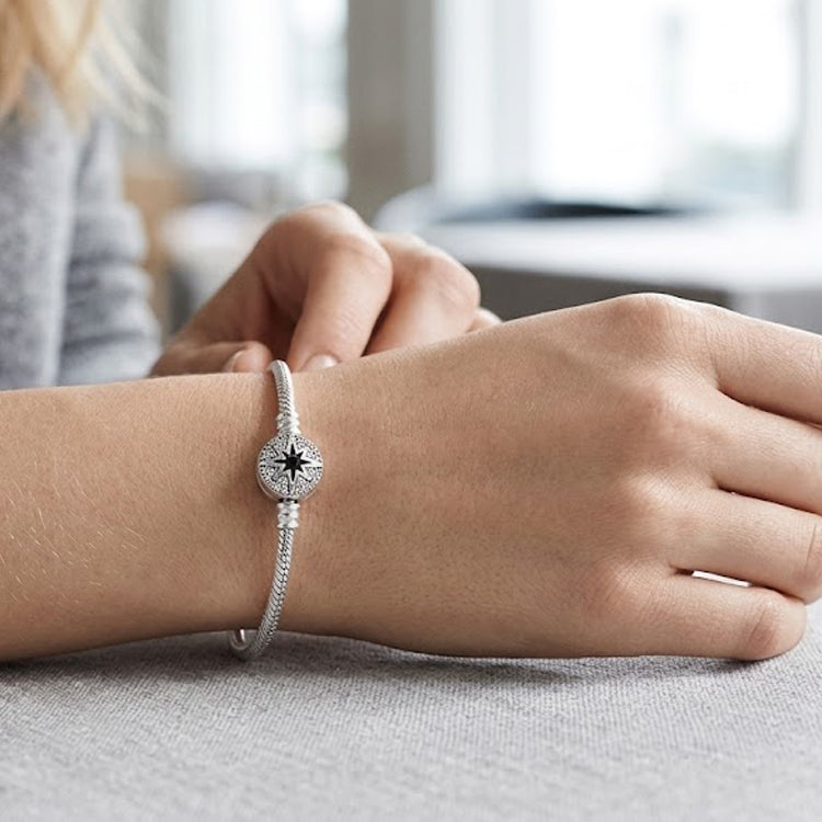 Sterling Silver Snake Bone Bracelet