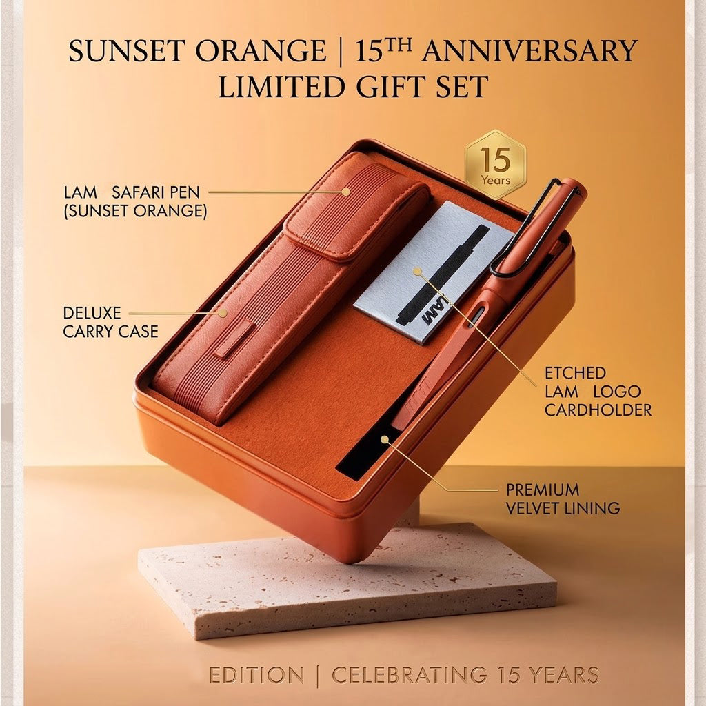 51159955 Genuine Leather Fountain Pen Gift Set Ergonomic Writing Pen with Storage Case Box