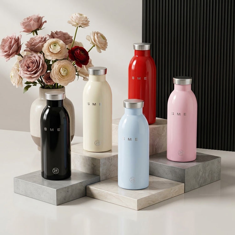 51357461 Colorful Stainless Steel Insulated Water Bottle, Reusable Thermos Flask for Travel Daily