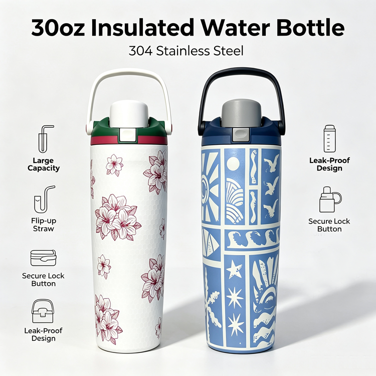 51273542 Owala FreeSip Insulated Water Bottle Leak Proof Portable Stainless Steel Travel Tumbler