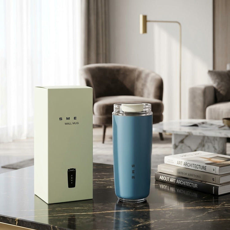 51357382 Stainless Steel Insulated Travel Tumbler, Reusable Coffee Cup with Lid for Office & Outdoor