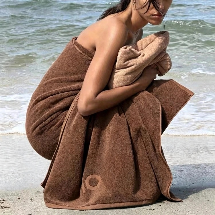 Rhode Embroidered Bath Towel Soft Absorbent Beach Towel for Swimming Travel - 51312374
