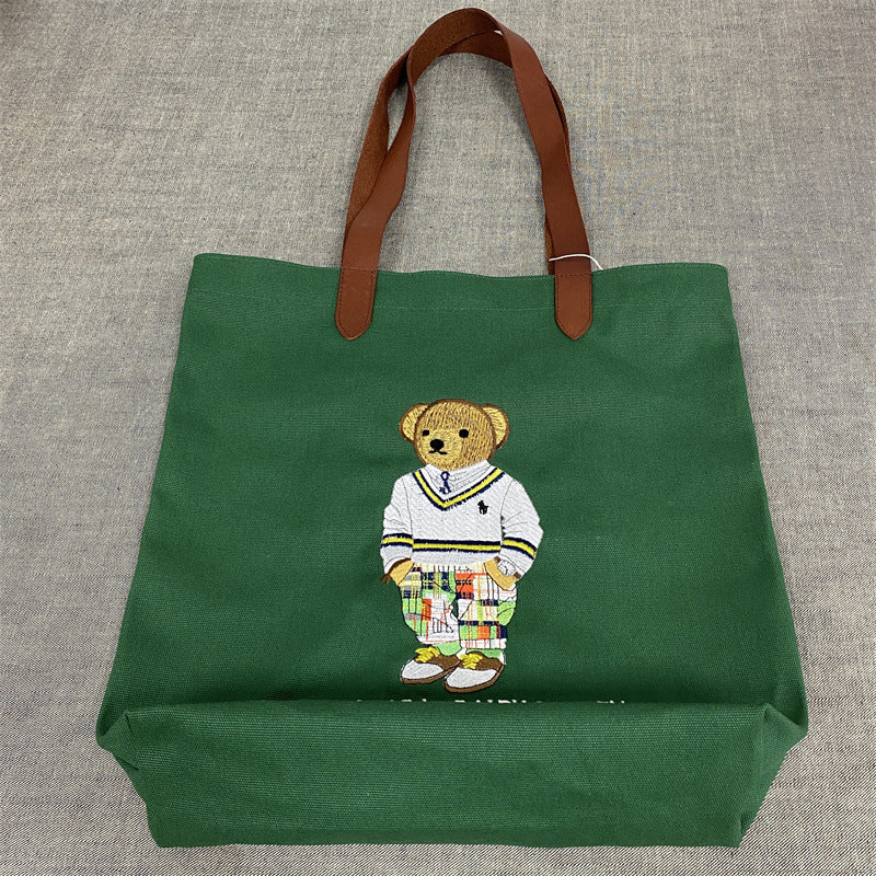 RL Bear Twill Shopper Tote