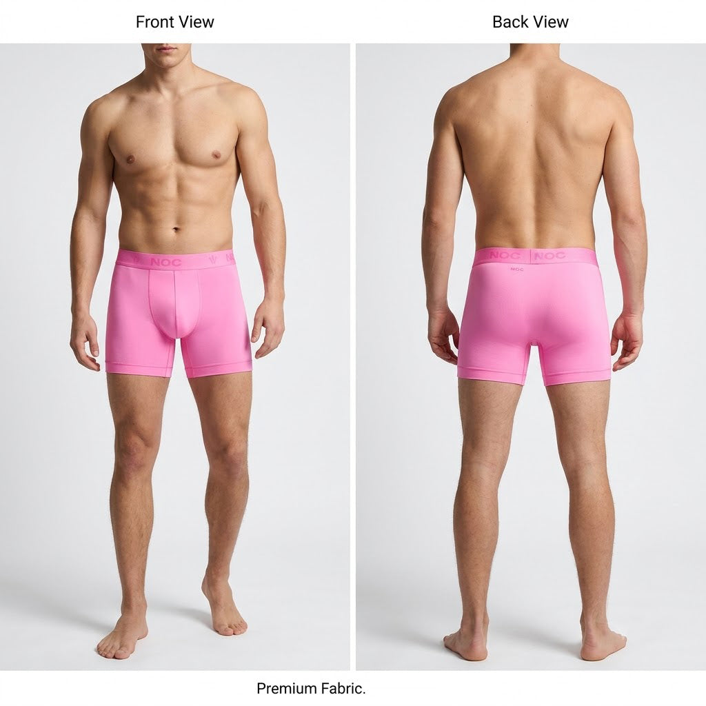 51184740 Nocta Logo Waistband Mens Boxer Briefs Soft Stretch Breathable Underwear Shorts
