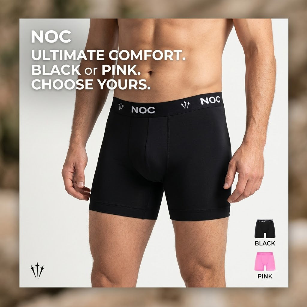 51184740 Nocta Logo Waistband Mens Boxer Briefs Soft Stretch Breathable Underwear Shorts