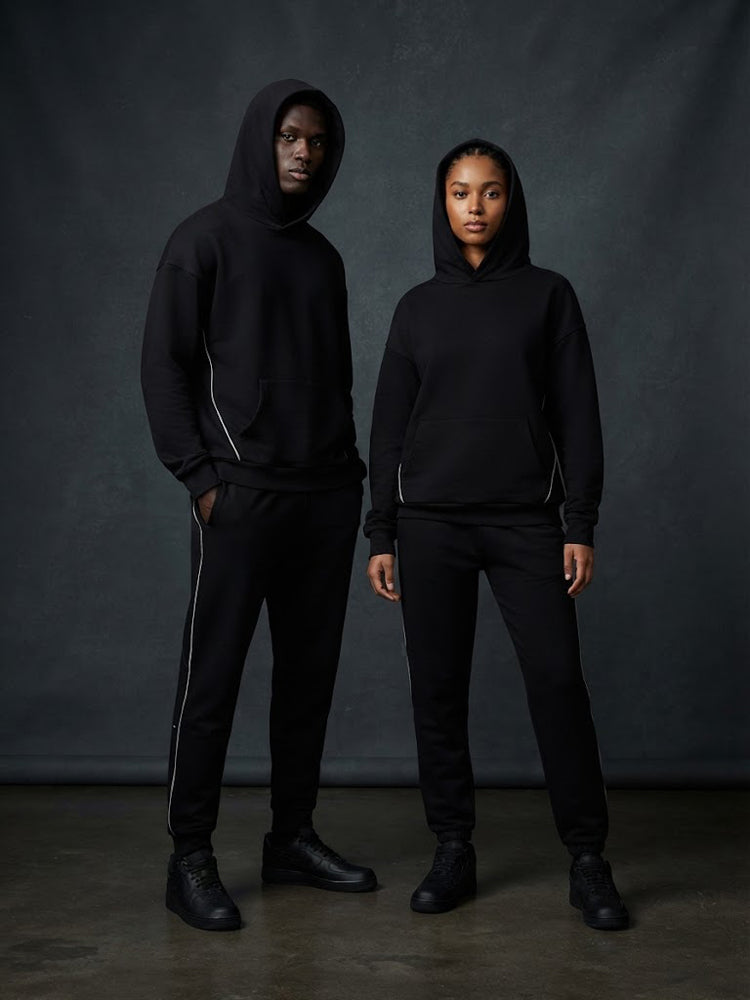 40779869 Men's 2 Piece Tracksuit, Hooded Sweatshirt & Jogger Pants Athletic Outfit Set