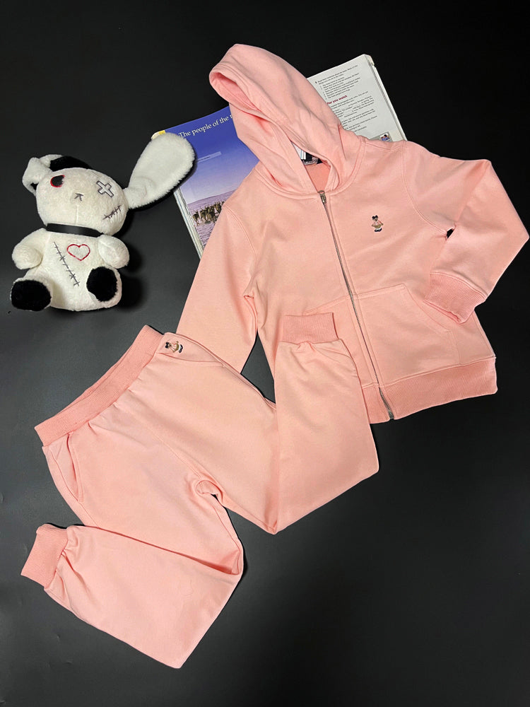 Bear 2025 new autumn children's cardigan sweatshirt suit