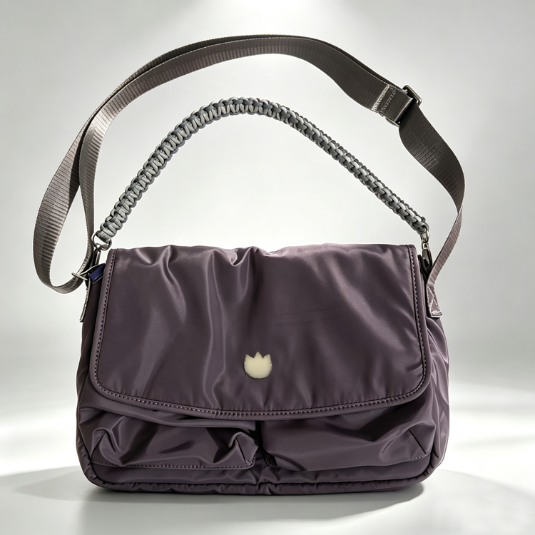 Women Nylon Shoulder Crossbody Bag, Casual Flap Messenger Bag Multiple Colors - 51290617