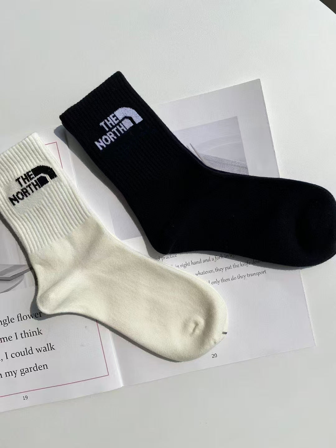 TNF-Running Socks For Both Man and Woman 2 Pairs