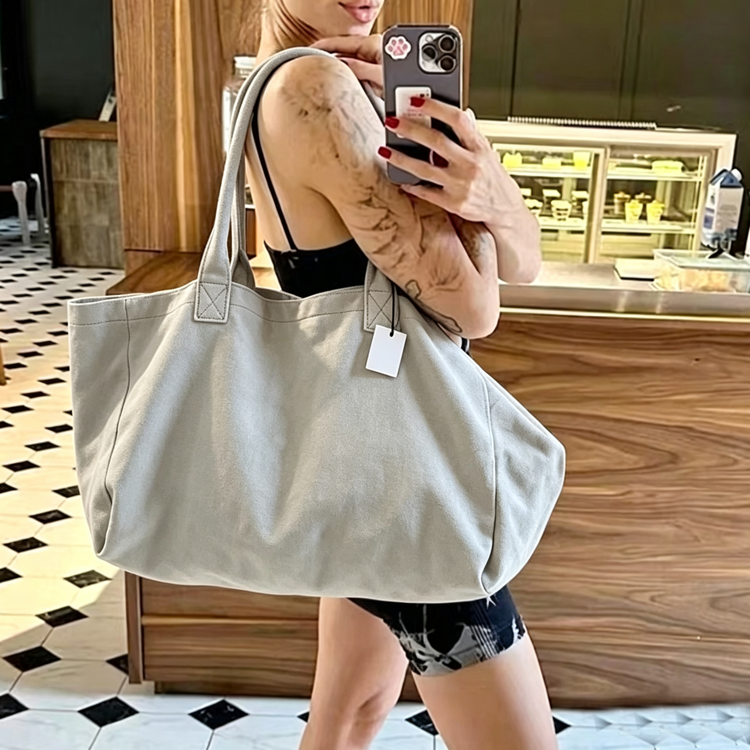 51208996 Tie‑Dye Print Yoga Tote Bag Large Capacity Lightweight Sports Travel Shoulder Handbag