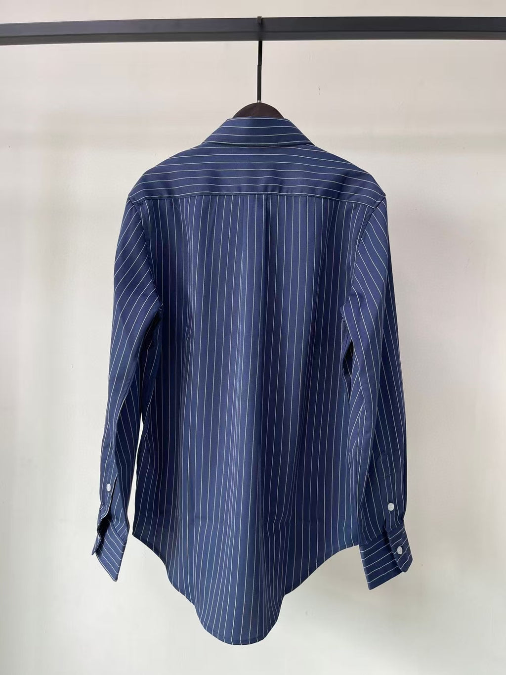 40087229 RL-Relaxed Fit Pinstripe Cotton Shirt