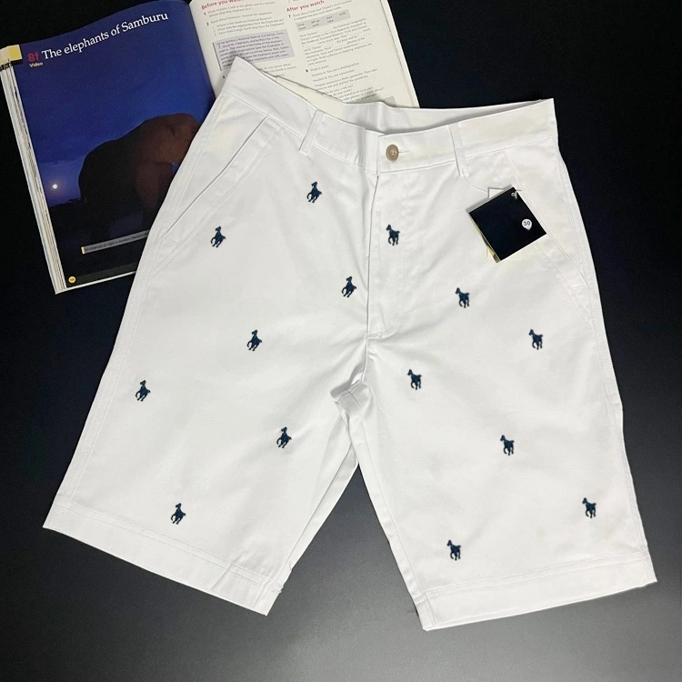 40490977 Men's Cotton Twill Shorts with All-Over Pony