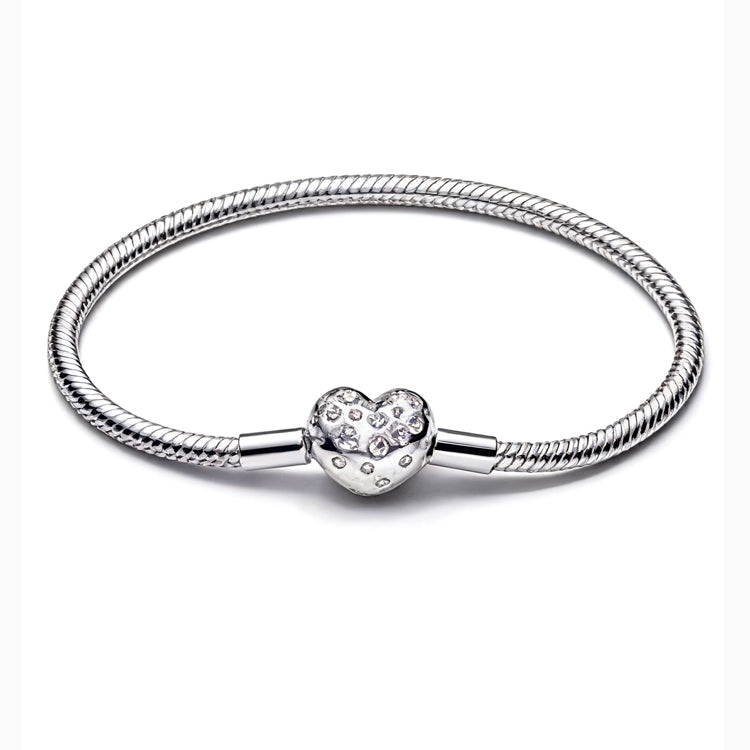 Sterling Silver Snake Bone Bracelet