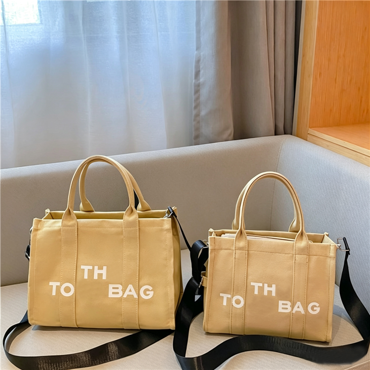 THE TOTE Bag Canvas Handbag Adjustable Strap Crossbody Shopping Shoulder Bag - 51273442