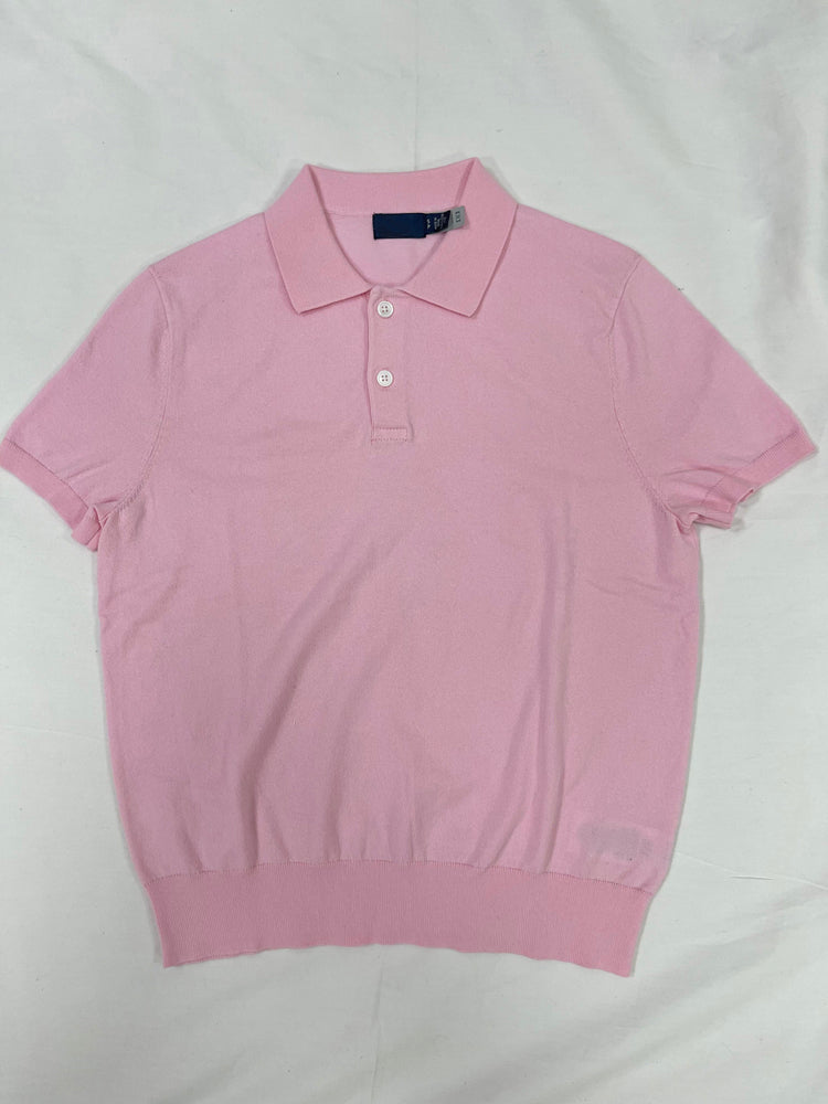 40637618 Women Short Sleeve Collared Knit Polo Shirt Multi Color Soft Casual Top S-L