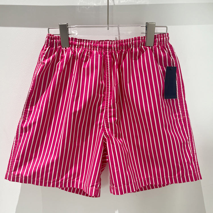 40541789 Elastic Waist Striped Board Shorts