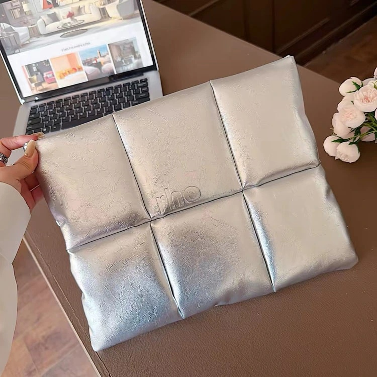 Big Pillow Bag Padded Laptop Sleeve Quilted Soft Tablet Carry Pouch - 51313163