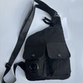51155510 Multi Pocket Washed Nylon Crossbody Bag Adjustable Strap Casual Messenger Shoulder Bag