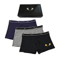 51365510 Men Logo Boxer Briefs Soft Breathable Stretch Underwear 3 Pack