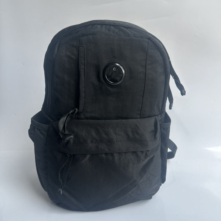 51155426 Washed Nylon Casual Backpack Multi Pocket Lightweight Travel School Daypack Multiple Colors