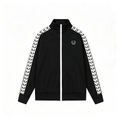 51159267 Zip Up Track Jacket Laurel Tape Sleeve Stand Collar Embroidered Logo Casual Cardigan