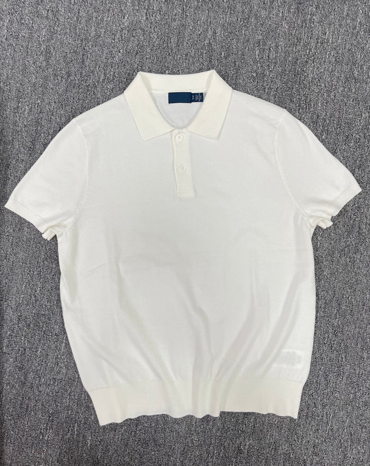 40637618 Women Short Sleeve Collared Knit Polo Shirt Multi Color Soft Casual Top S-L