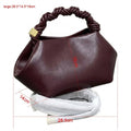 Luxe Twisted Handle Leather Bag Look