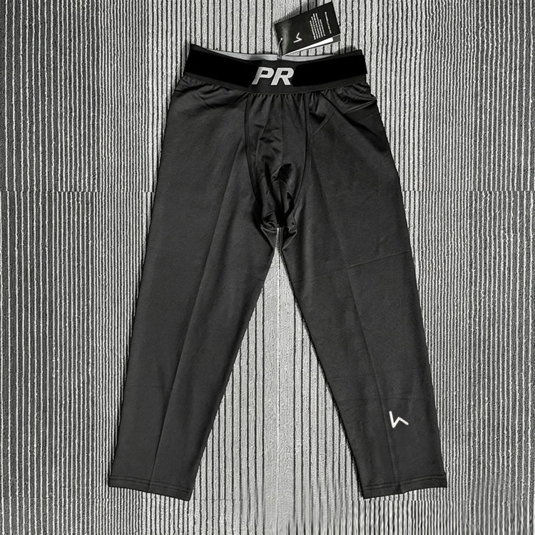 Men Compression Leggings Sports Workout Running Tights Short & 3/4 Pants - 51242528